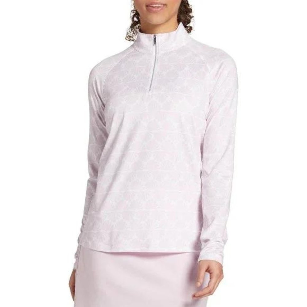 Walter Hagen Women's Printed UV Long Sleeve Golf 1/4 Zip NWT